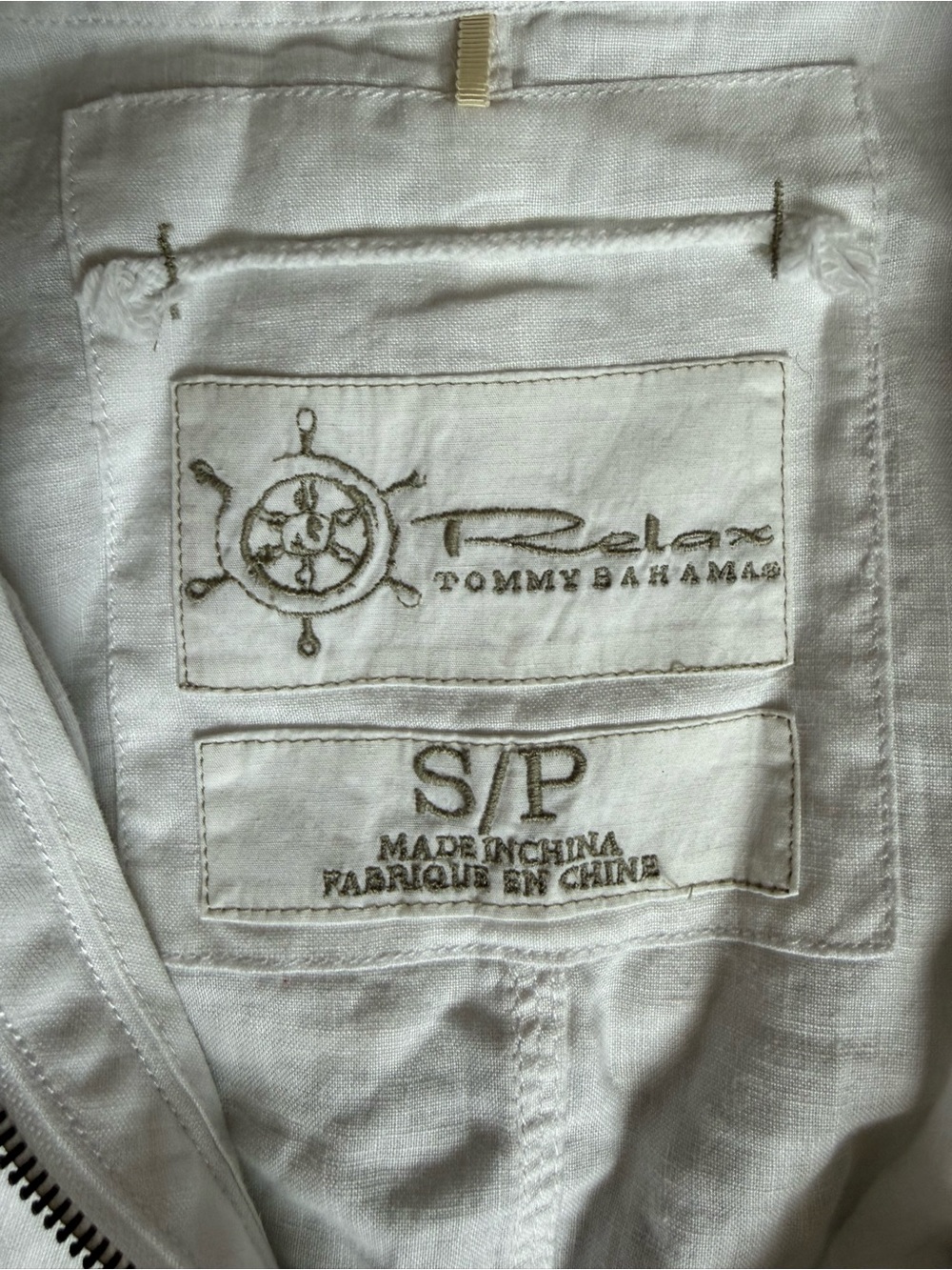 Tommy Bahama Relax White 100% Linen Hooded Utility Jacket Size Small - Picture 11 of 15
